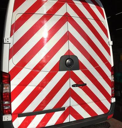 Striage 3M réfléchissant rouge et blanc