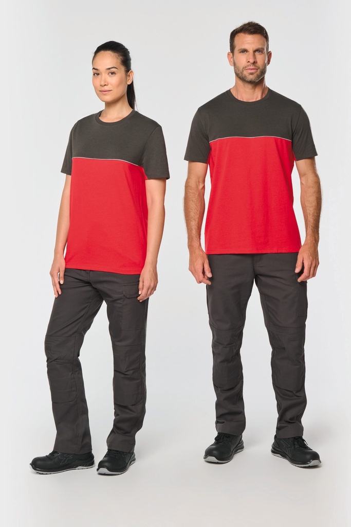 T-shirts bicolores personnalisables au logo de l'entreprise